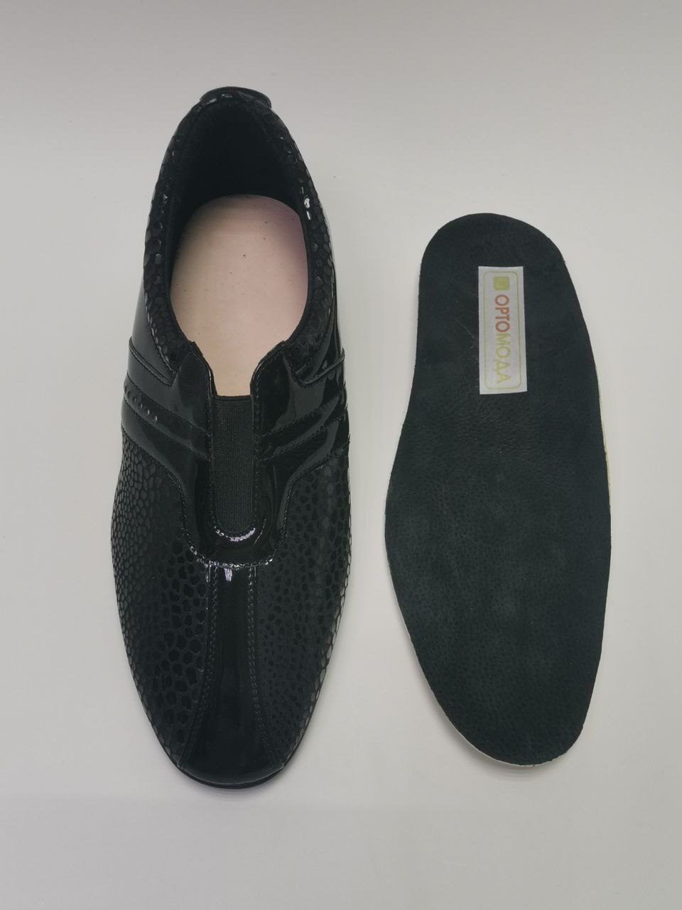 Обувь ортопедическая сложная туфли женские цв.черный 8240 КП/р фото 6