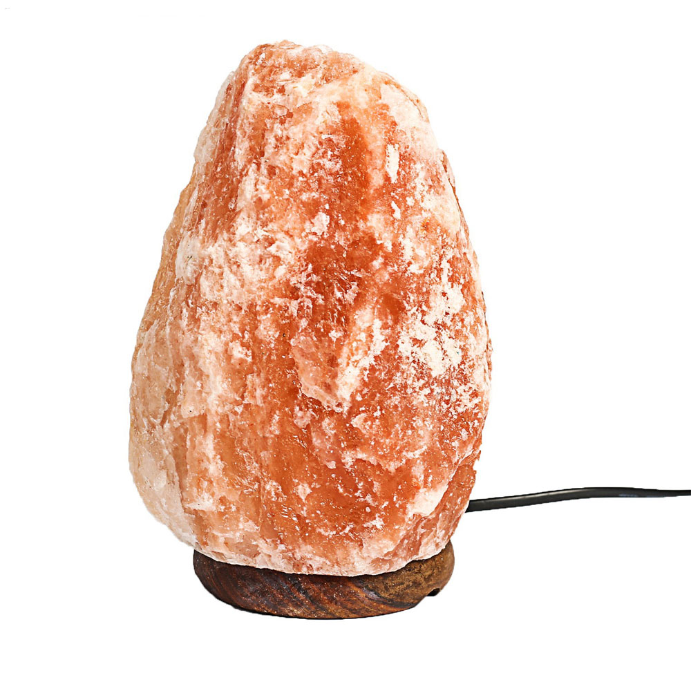 Соляная лампа на деревянной основе (2-3 кг) фото 1